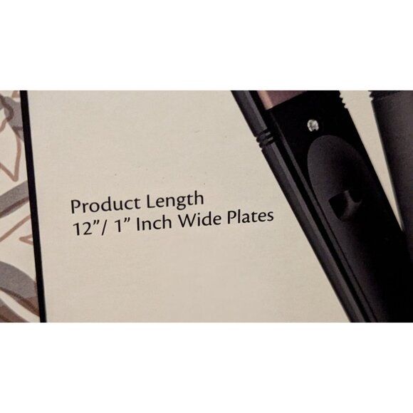 Pure Silk Ceramic Flat Iron Spa Therapy Hair Care Tourmaline - Picture 4 of 5